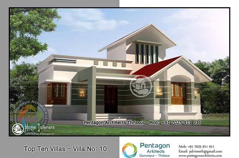 880 Square Feet Single Floor Contemporary Home Design