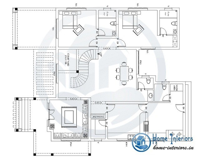 Dazzling Modern Double Floor Kerala Home Design