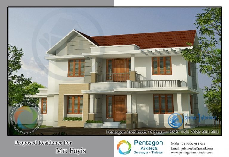 Peerless Modern Traditional Kerala Home Design