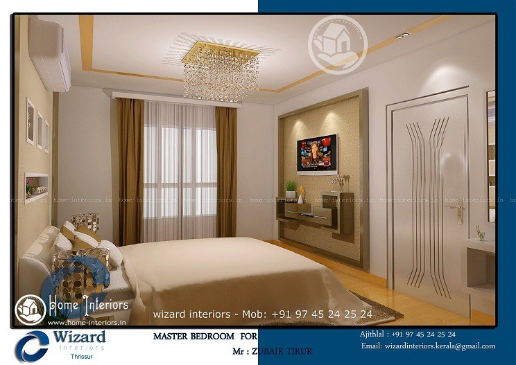 Kerala Home Master Bedroom Interior Decors