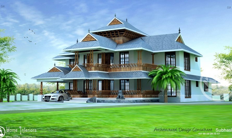 2150 Square Feet Double Floor Traditional Home Design