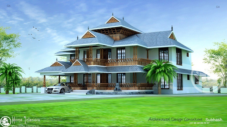 2150 Square Feet Double Floor Traditional Home Design