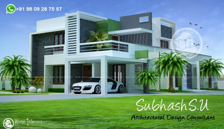 Highly Advanced Double Floor Kerala Home Design