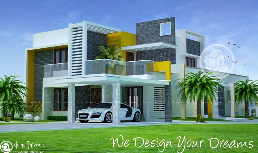 Enchanting Double Floor Modern Home Design