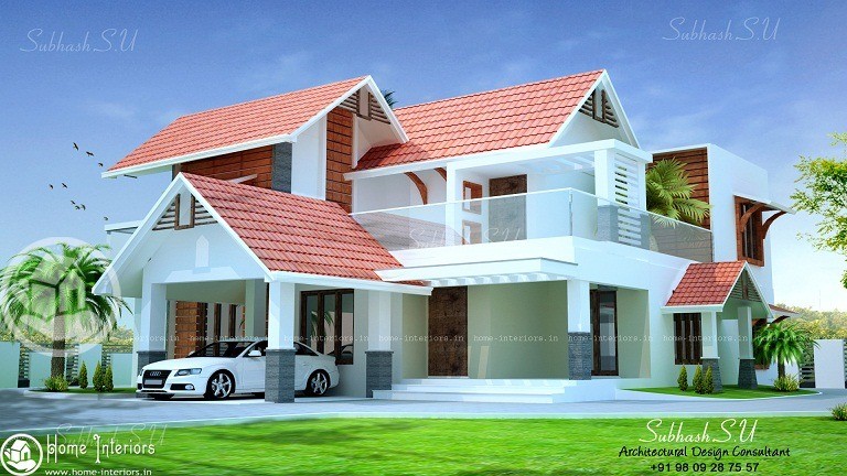 2682 Square Feet Double Floor Contemporary Home Design