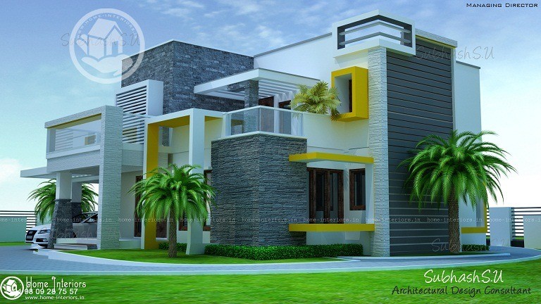 Astonishing 2150 Sq Ft Double Floor Contemporary Design