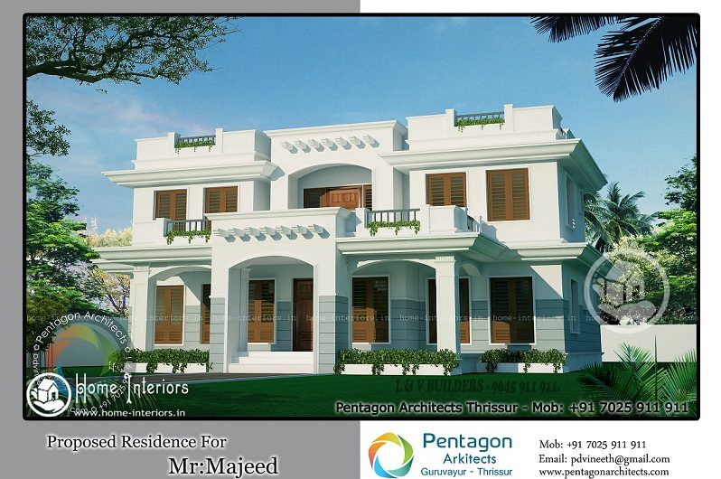 Advanced 2567 Sq Ft Double Floor Home Designs