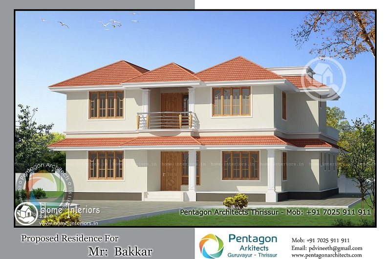 Splendid 2856 Sq Ft Kerala Home Colonial Designs
