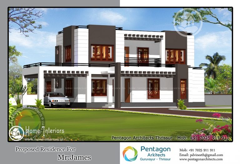 Awesome 2678 Sq ft Contemporary Kerala Home Design
