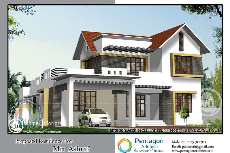 Peerless 2789 Sq Ft Double Floor Kerala Home Design