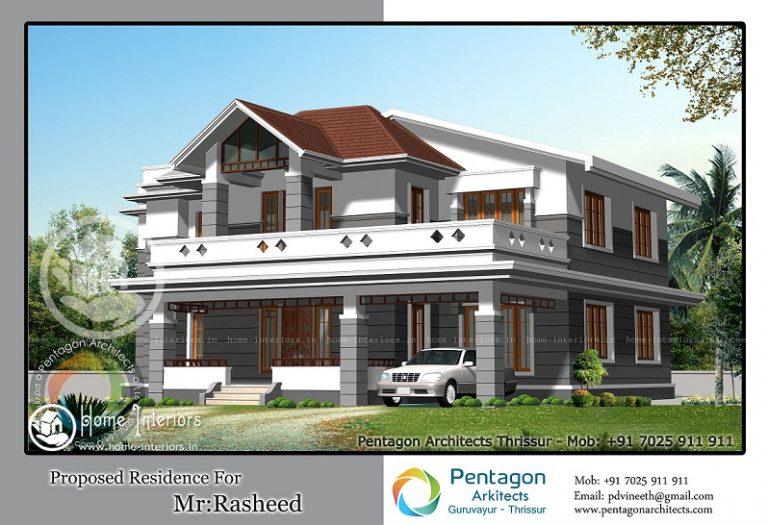 Astonishing 2987 Sq Ft 4 BHK Kerala Home Design