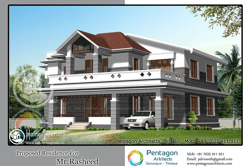 Astonishing 2987 Sq Ft 4 BHK Kerala Home Design