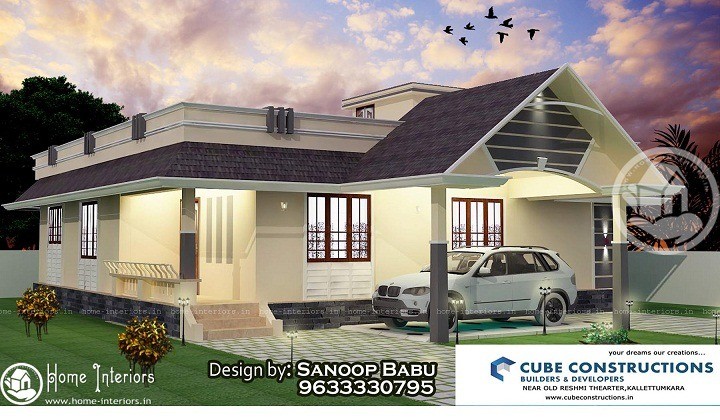 1750 Square Feet Low Cost Contemporary Home Design