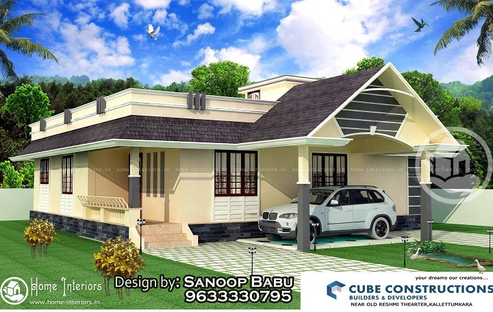 1750 Square Feet Low Cost Contemporary Home Design