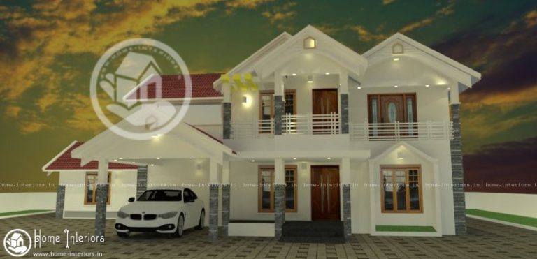 Contemporary 3250 Sq Ft Kerala Double Floor Design