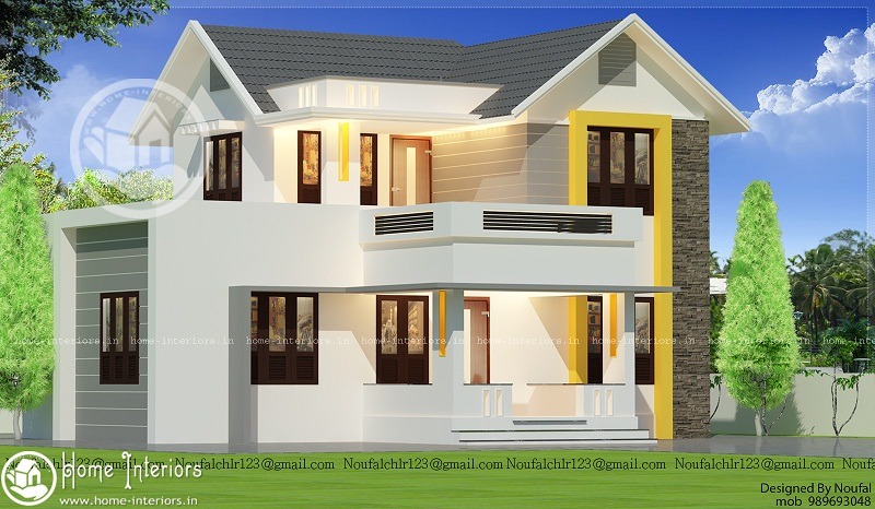1680 Sq Ft Modern Double Floor Kerala Home Design