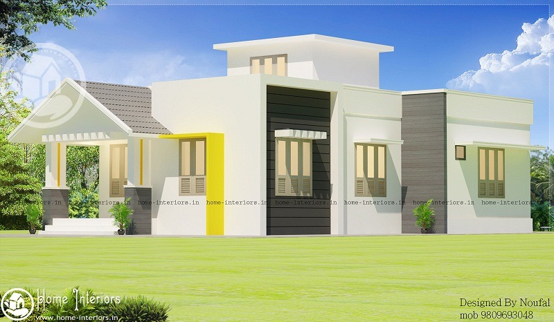 980 Sq Ft Low Cost Contemporary 3 BHK Home Design