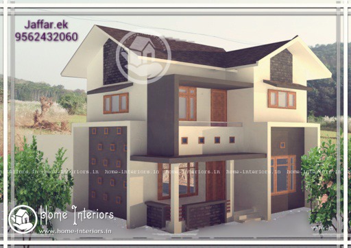 1740 Sq Ft Modern Classic Double Floor Home Design