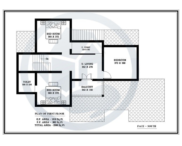 2678 Sq Ft Traditional Double Floor Design