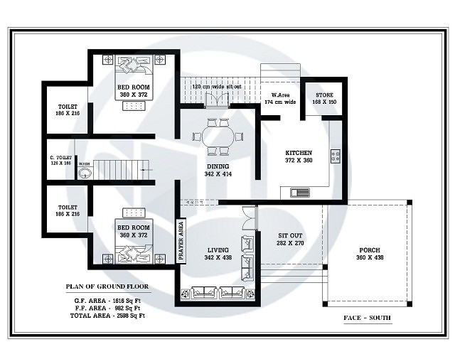 2678 Sq Ft Traditional Double Floor Design