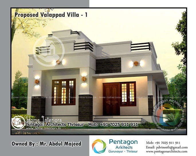 1040 Square Feet Single Floor Contemporary Home Design