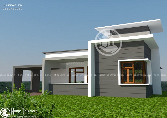 1125 Sq Ft Single Floor Contemporary Home Design