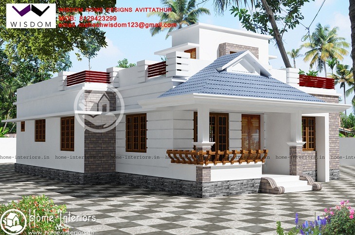 1390 Sq Ft Single Floor Contemporary Home Design