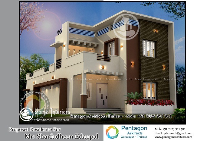 1748 Sq Ft Double Floor Contemporary Home Design