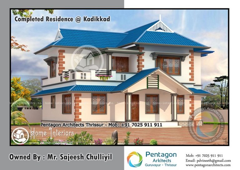 1784 Sq Ft Contemporary Double Floor Home Design