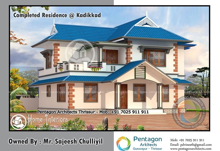 1784 Sq Ft Contemporary Double Floor Home Design