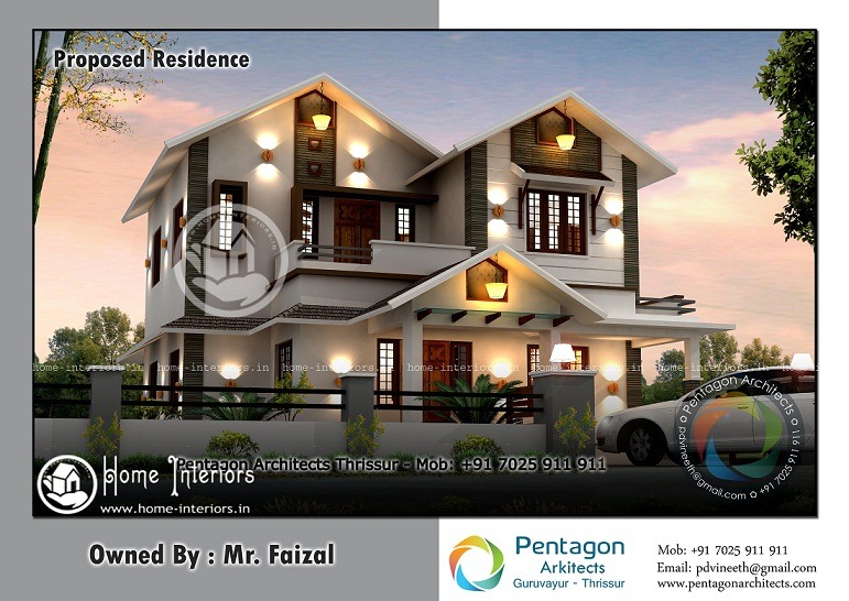 1874 Sq Ft Contemporary Double Floor Home Design