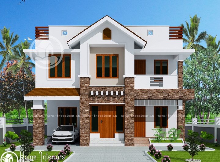 1905 Sq Ft Modern Style Double Floor Home Design