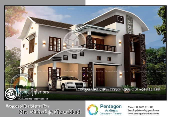 2379 Sq Ft Modern Double Floor Home Designs