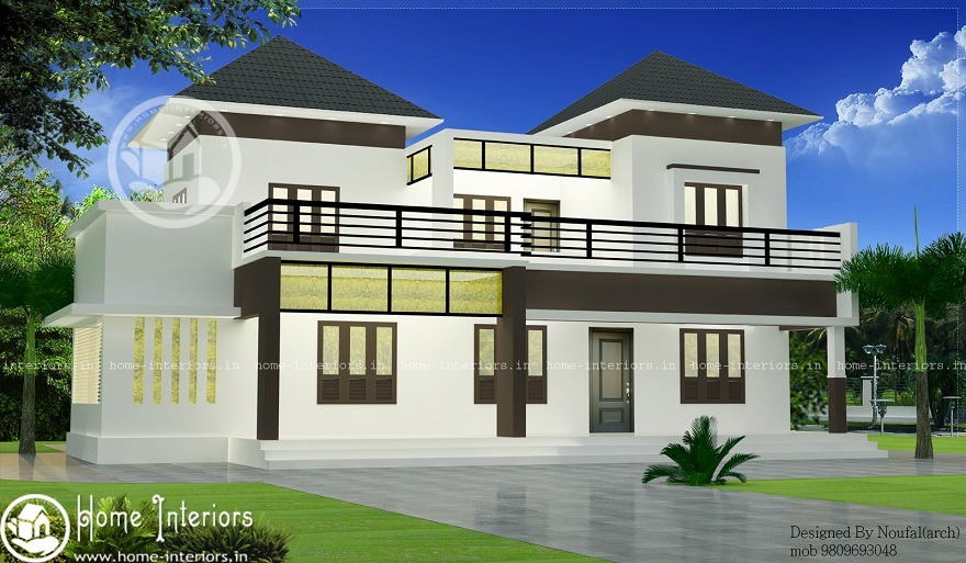 2600 Sq Ft Double Storied Contemporary Home Design