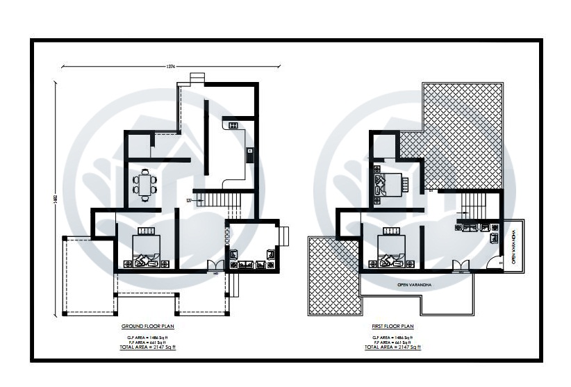 2147 Sq Ft Contemporary Double Floor Home Design
