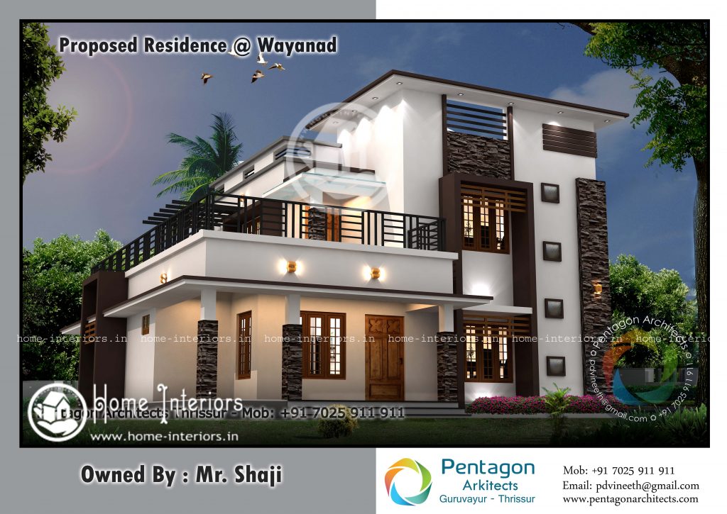 2186 Sq Ft Double Floor Contemporary Home Design