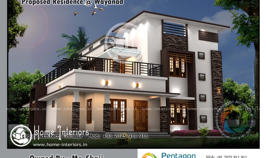 2186 Sq Ft Double Floor Contemporary Home Design