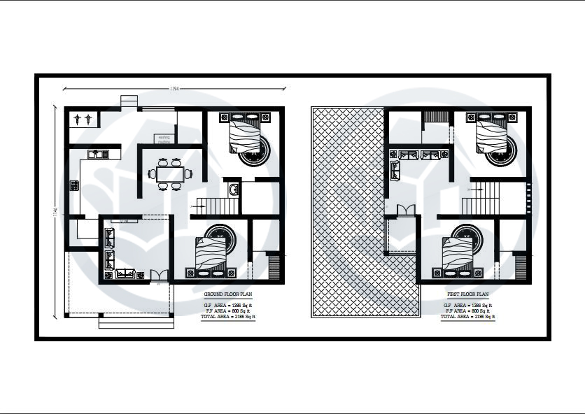 2186 Square Feet Amazing and Beautiful Home Plan Design