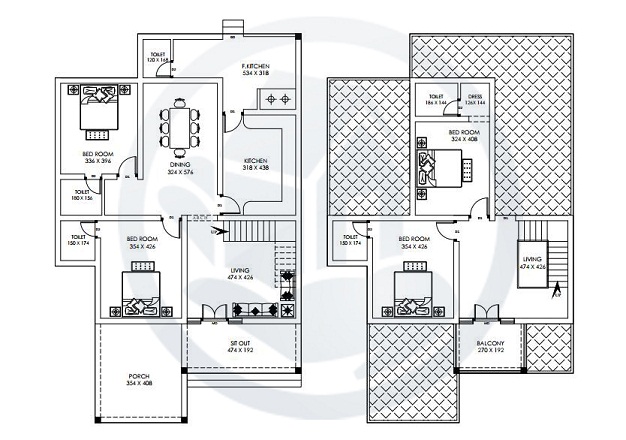 2456 Sq Ft Contemporary Double Floor Home Design