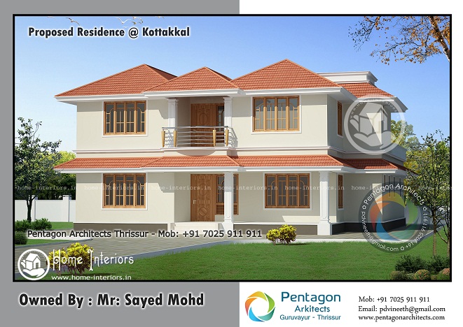 2720 Sq Ft Double Floor Traditional Home Design