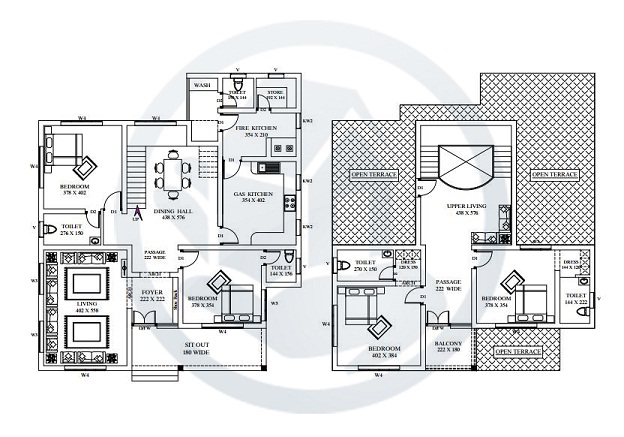 2720 Sq Ft Double Floor Traditional Home Design