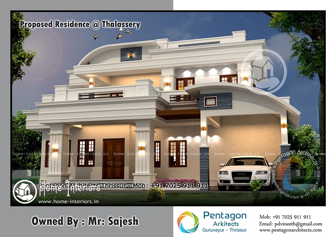 2742 Sq Ft Double Floor Contemporary Home Design