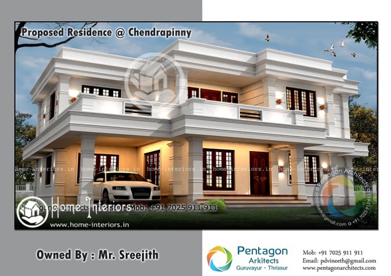 2990 Sq Ft Double Floor Contemporary Home Design
