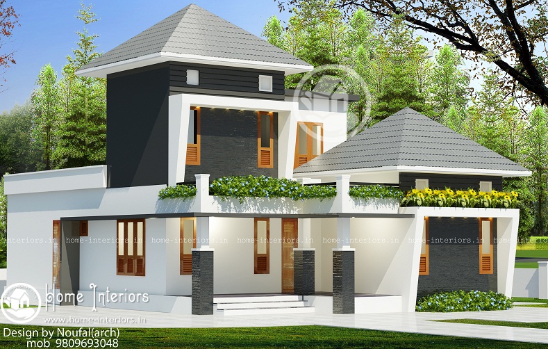 1340 Sq Ft Double Floor Contemporary Home Designs