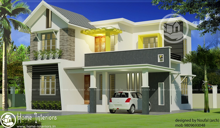 1420 Sq Ft Double Floor Contemporary Home Design