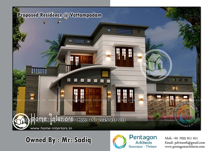 1553 Sq Ft Contemporary Double Floor Home Designs