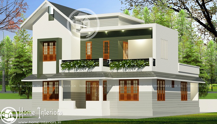 1650 Sq Ft Double Floor Modern 4 BHK Home Design