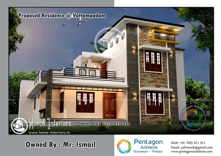 1950 Sq Ft Contemporary Double Floor Home Designs