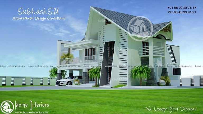 2200 Sq Ft Contemporary Double Floor Home Designs