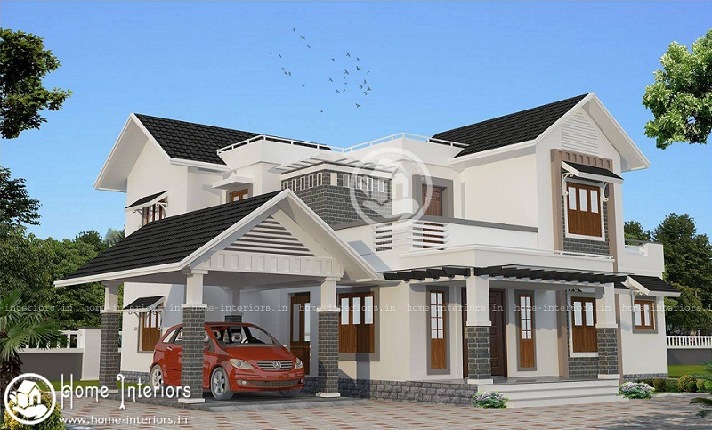 2300 Sq Ft Double Floor Contemporary Home Designs